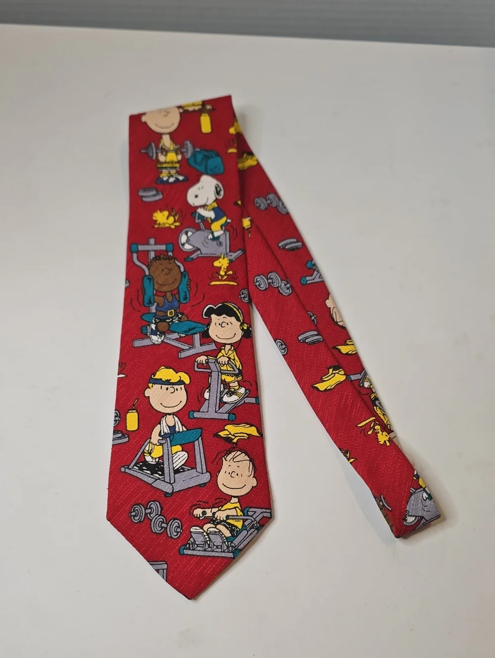 Charlie Brown And Gang Neck Tie No Pain No Gain Vintage Peanuts